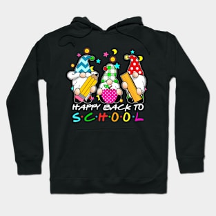 Gnomes Happy Back To School Teachers Students Hoodie